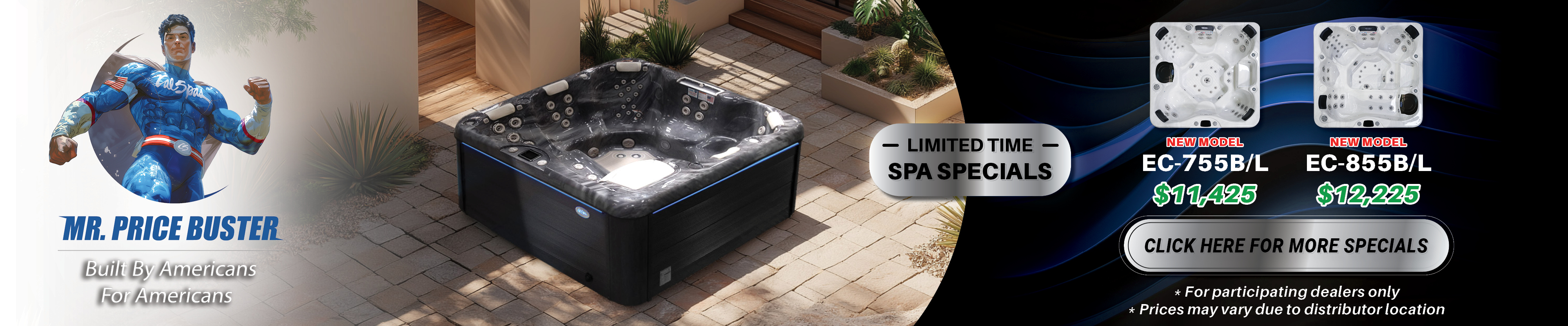 Calspas hot tub being used in a family setting - Aurora